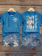 Women's  250 YEARS OF AMERICAN BADASS Print T-Shirt