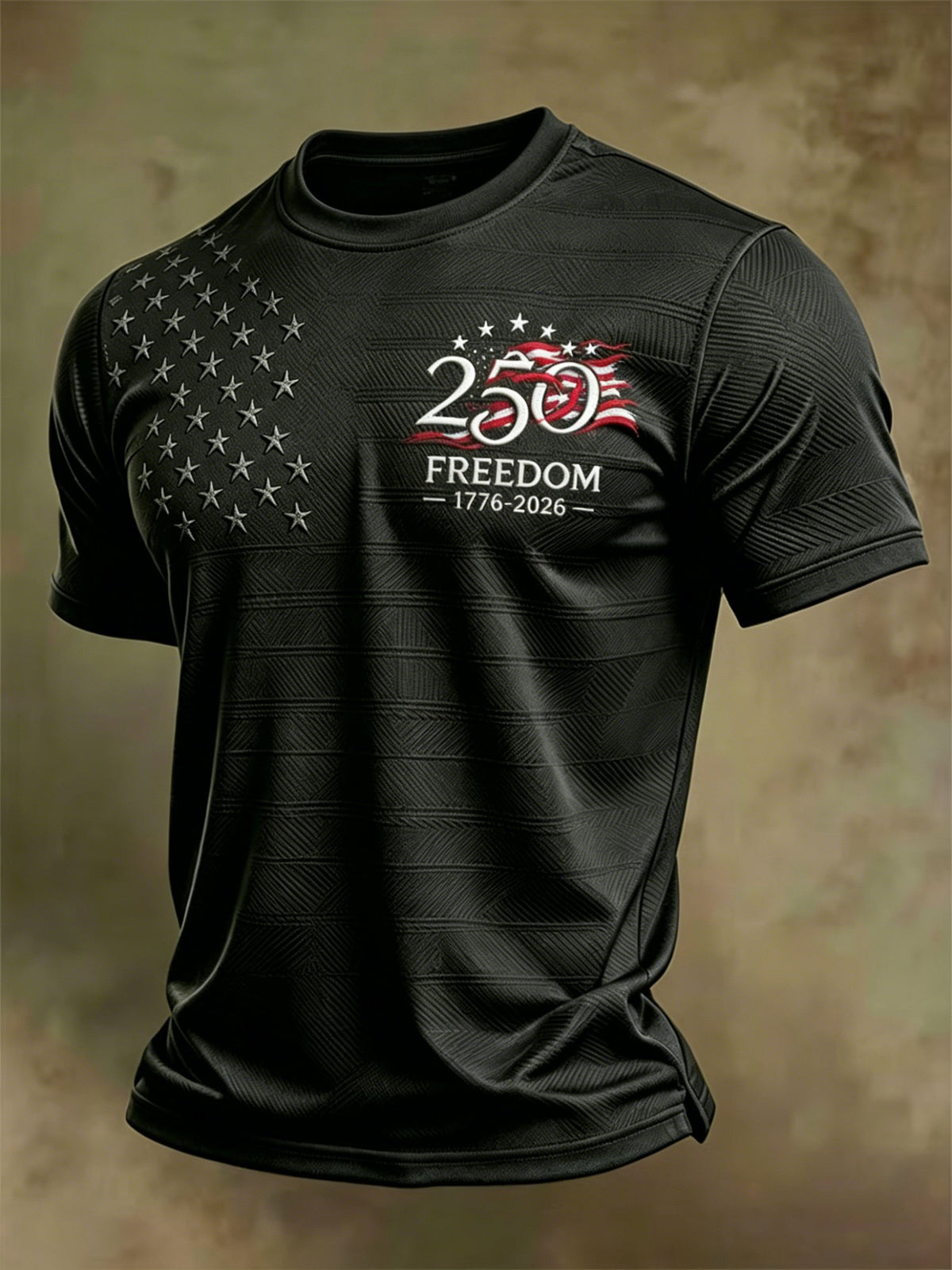 Men's USA 1776-2026 Freedom Printed Casual T-shirt