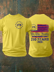 Men's  250 YEARS  Print Casual T-Shirt