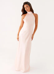 Siani Backless Maxi Dress - Pink