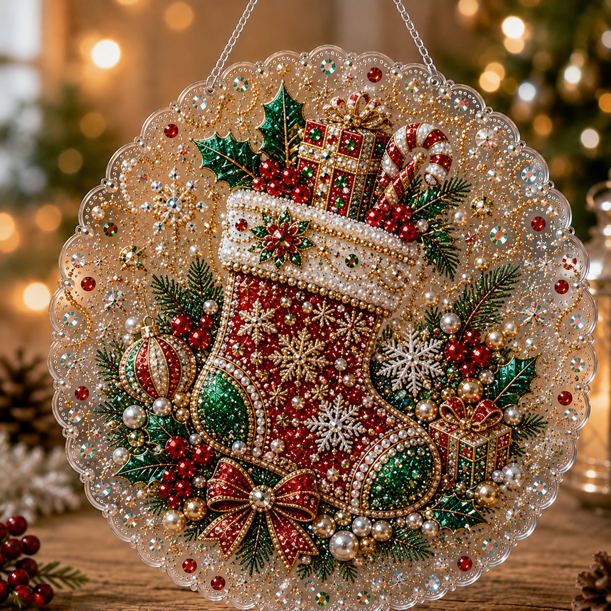 ✨ Christmas Pearl Art Hanging Ornament Kit🎅-- Free Shipping 🚚