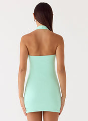 Vedetta Mini Dress - Aqua