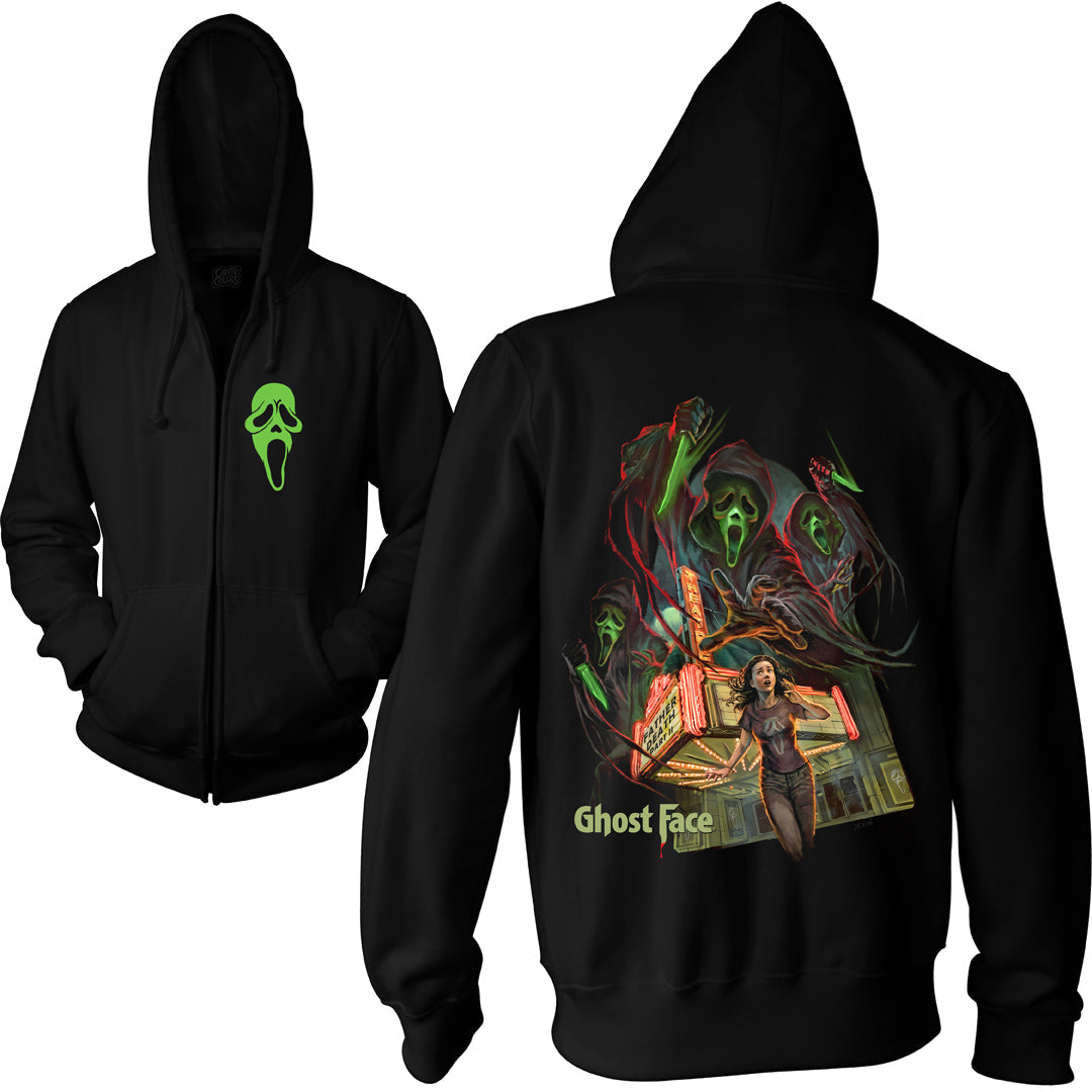 Unisex GHOST FACE: HORROR MOVIE PREMIERE - ZIP UP HOODIE