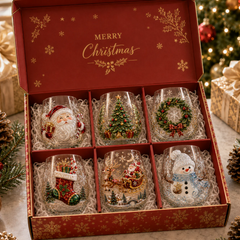 🎁Magical Christmas Glass Cup Gift Collection✨& Free Shipping